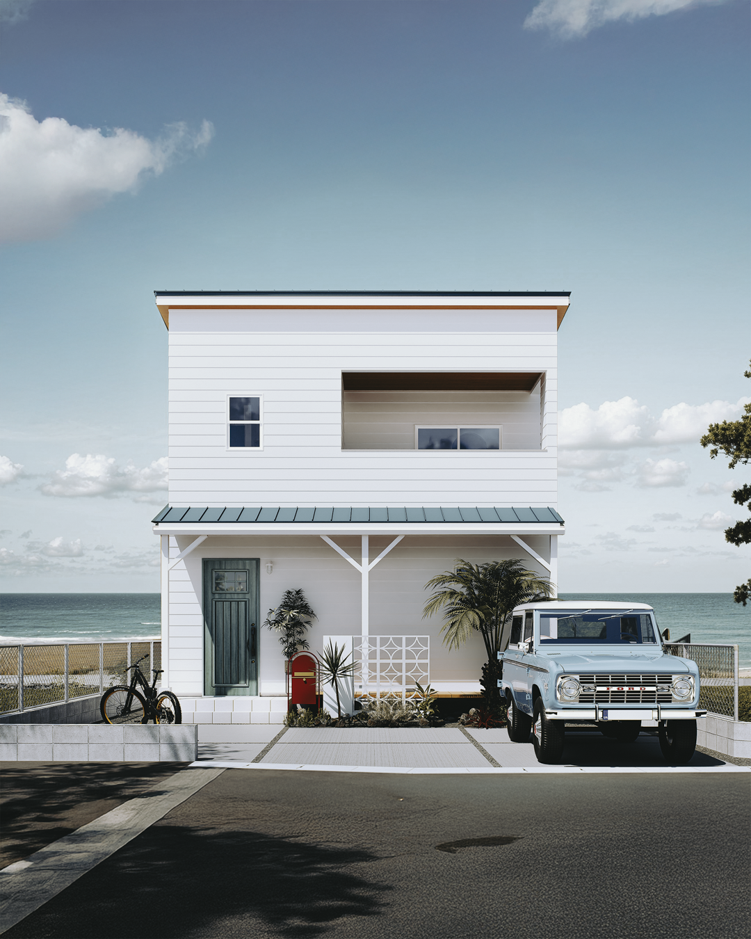 住宅外観パース・ファサードデザイン・建築ビジュアル制作