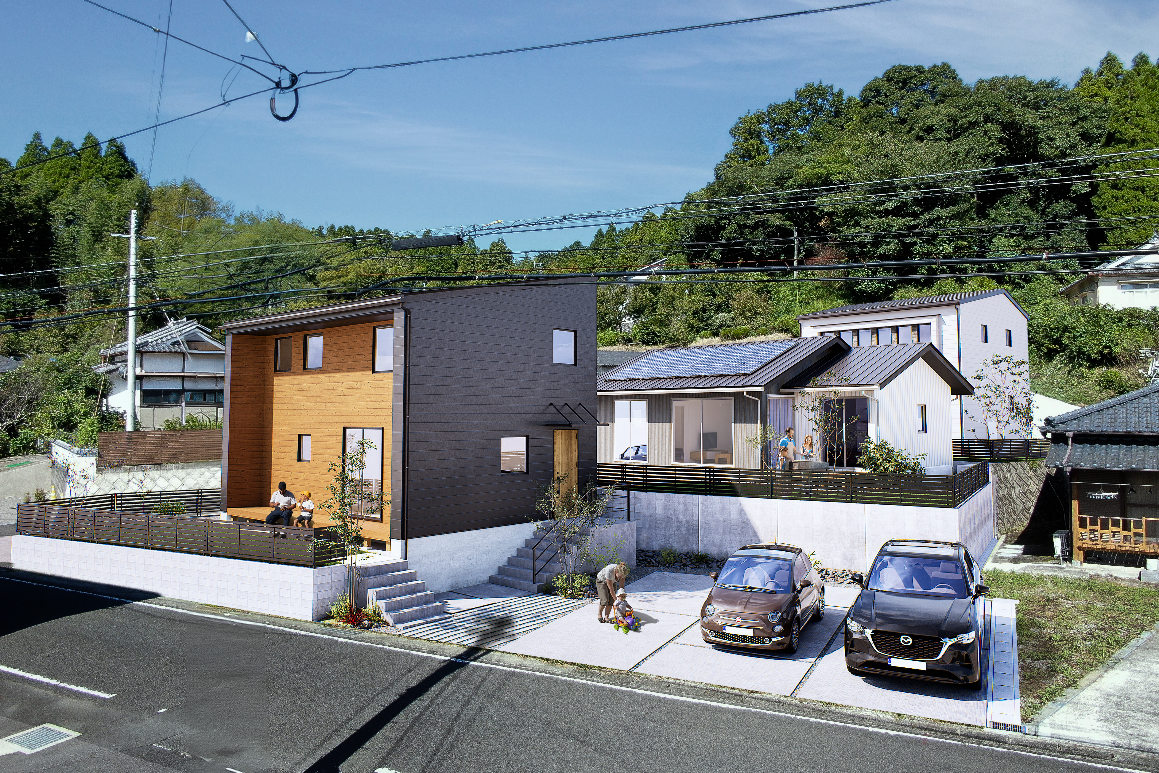 建物外観パース・住宅全体デザイン・建築CGパース制作実績